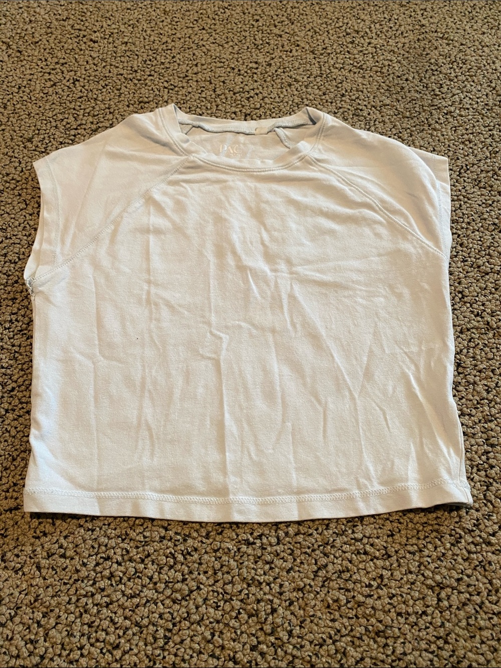 PacSun White Cropped Muscle Tee